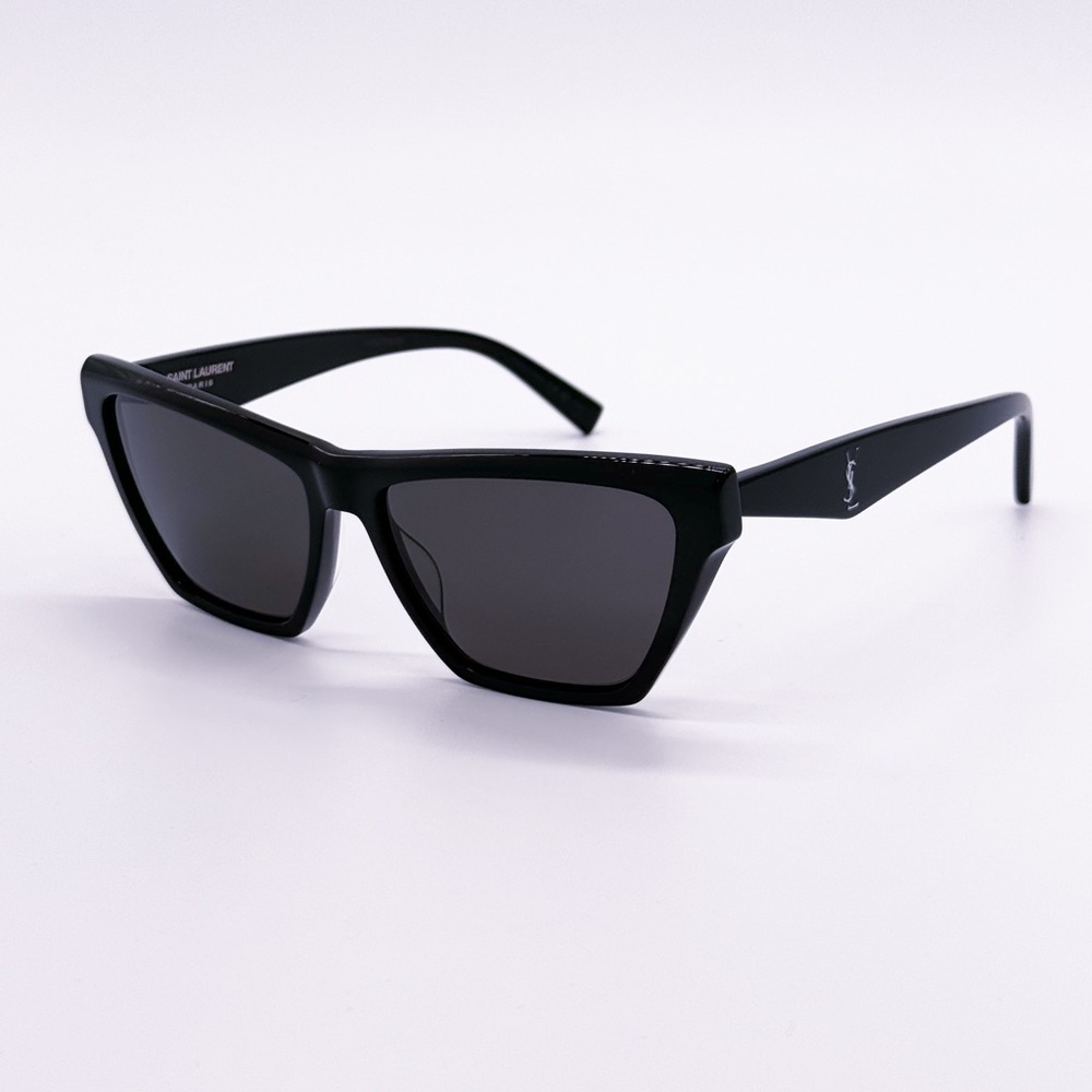 NEW SAINT LAURENT SUNGLASSES SL M103 002 CAT EYE WOMEN BLACK EYEWEAR